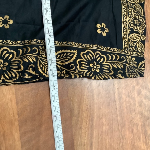 Black&Gold light caftan tunic XL 39-42 bust - Picture 10 of 12